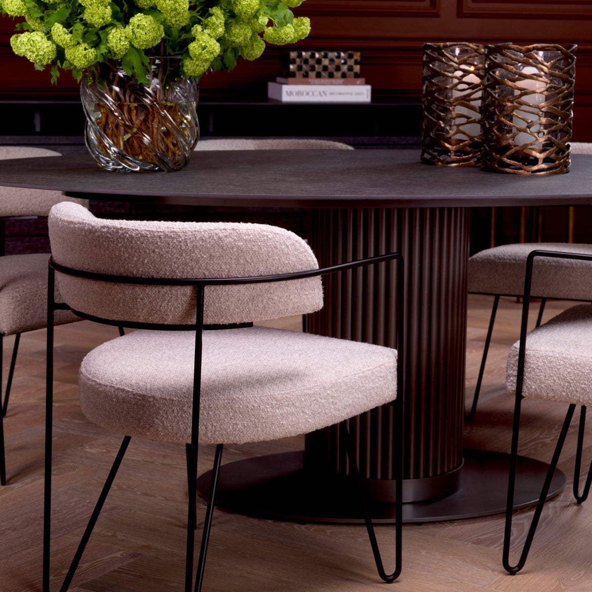 Metal Framed Dining Chair Giuseppe | Eichholtz Miami