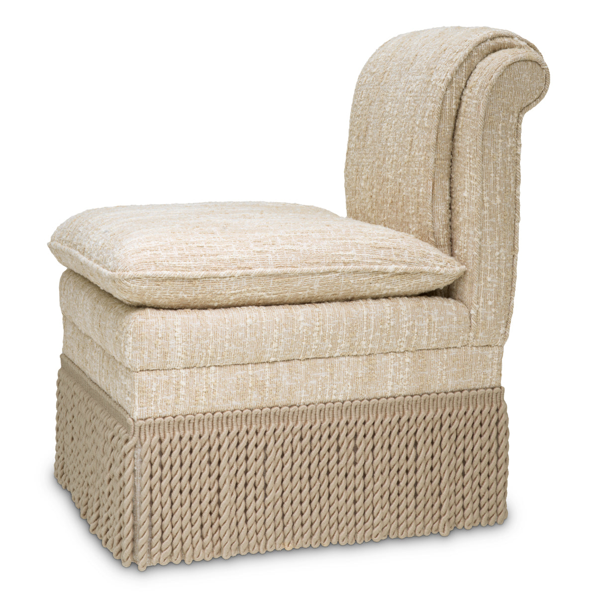 Cream Boucle Dining Chair Fairburn