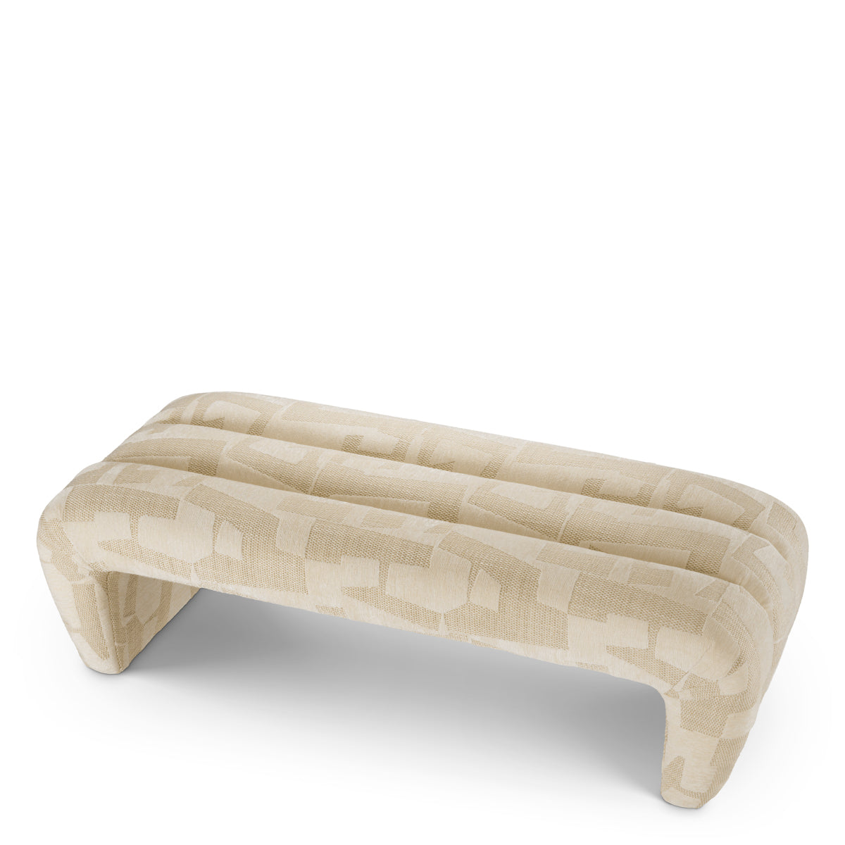 Brooklyn Sand Upholstered Bench Eastborne | Eichholtz Miami