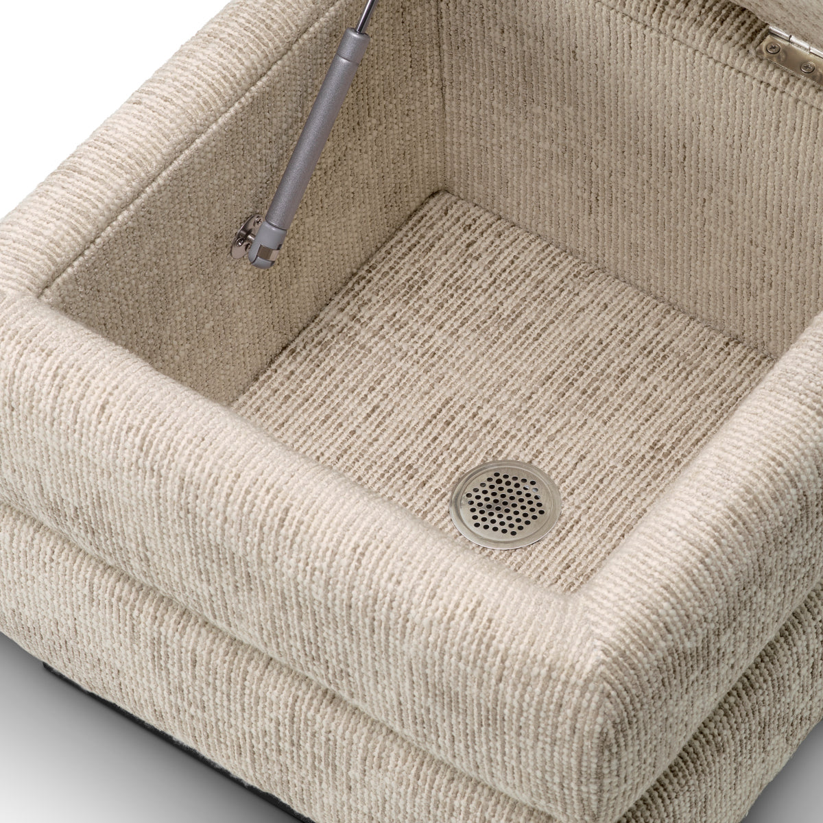 Beige Ebony Storage Stool Valmont | Eichholtz Miami