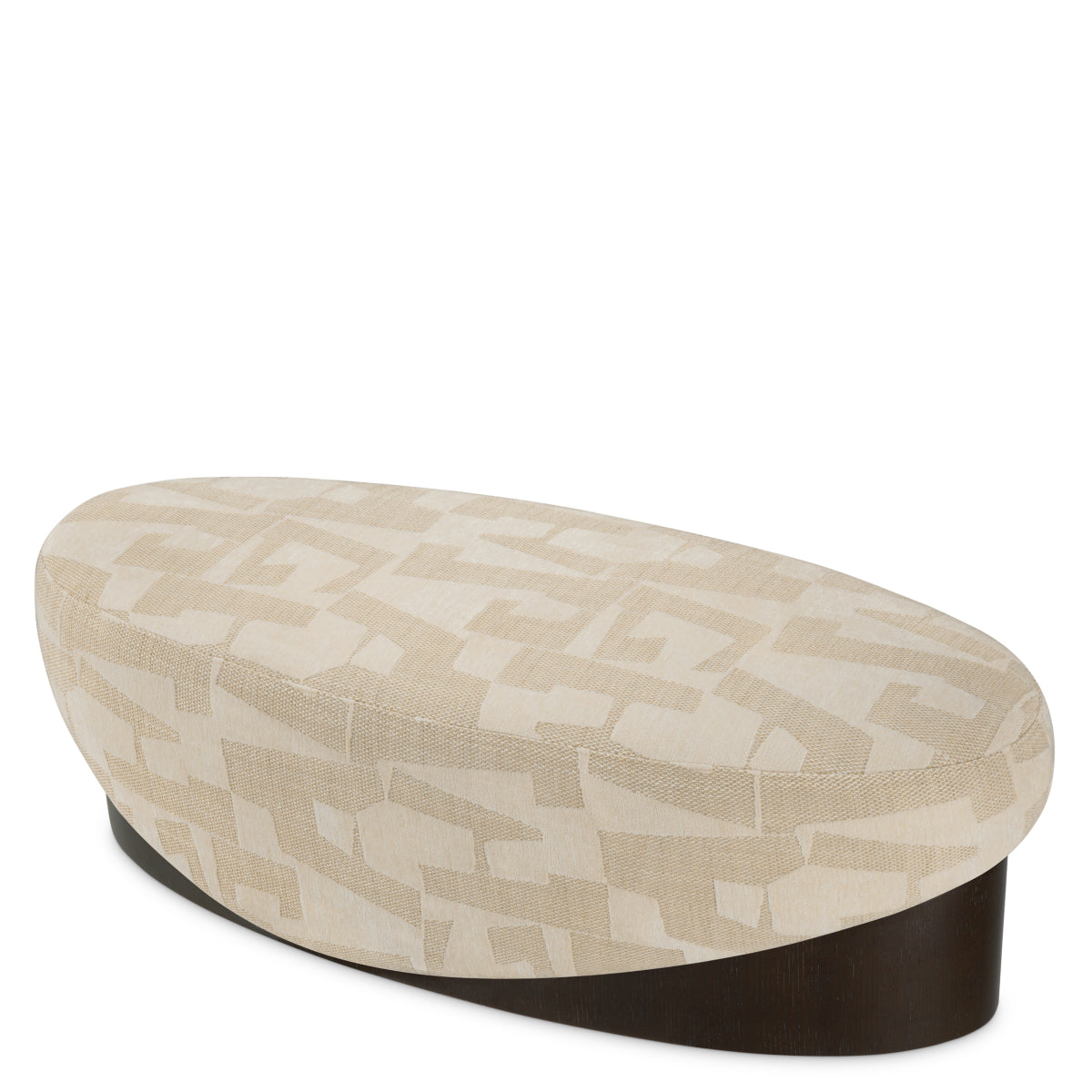 Brooklyn Sand Oval Bench Raymond | Eichholtz Miami