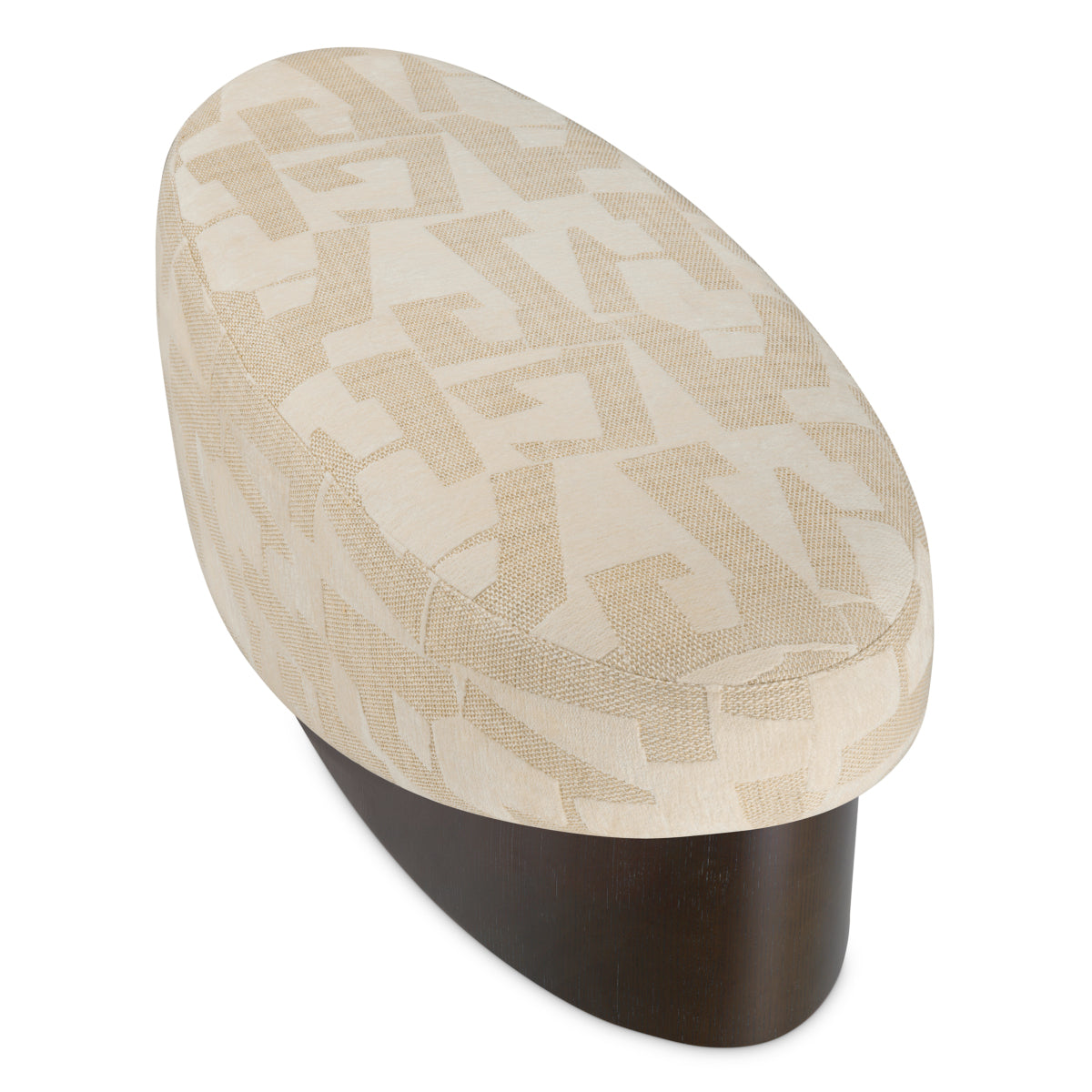 Brooklyn Sand Oval Bench Raymond | Eichholtz Miami