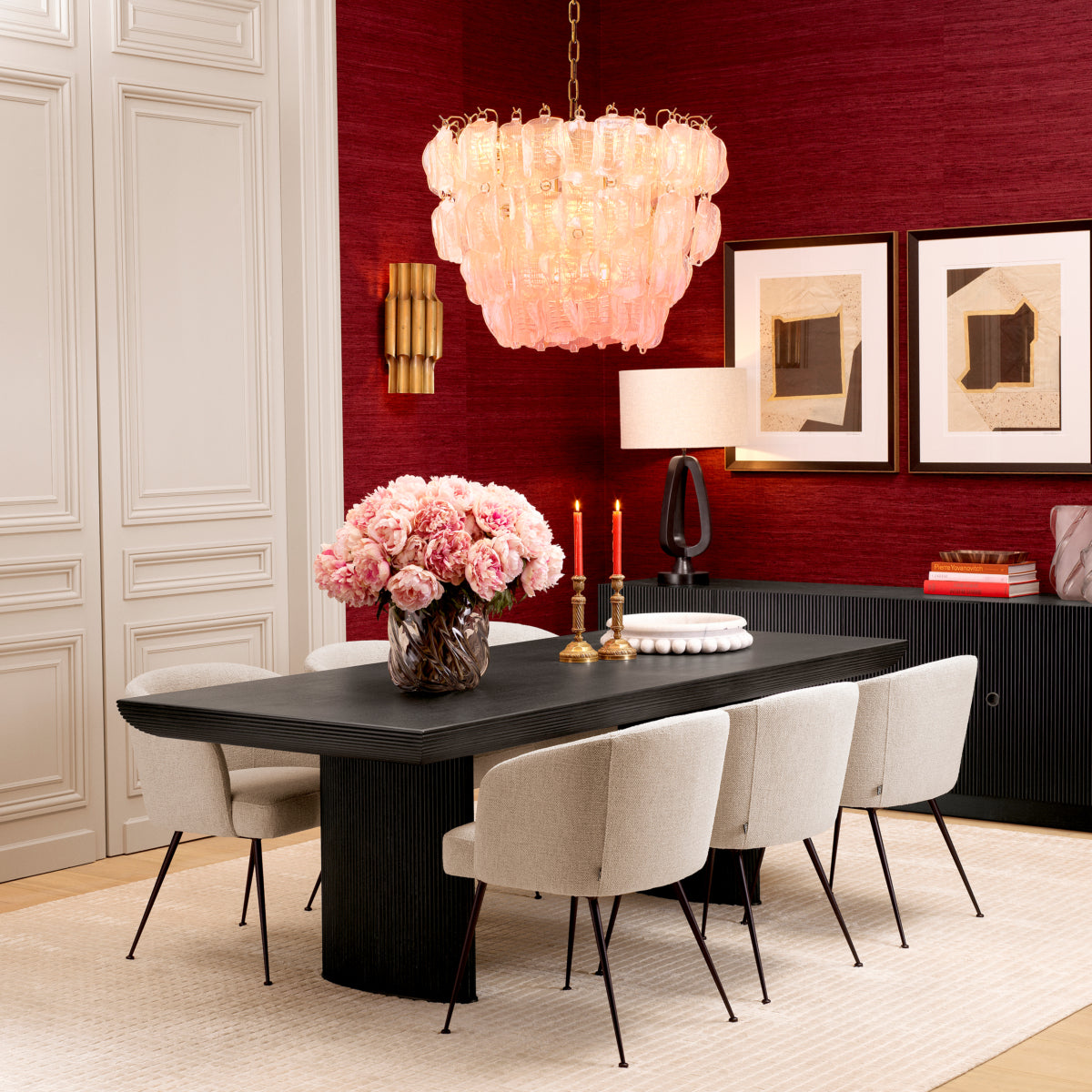 Fabric Upholstered Dining Armchair Aiden | Eichholtz Miami