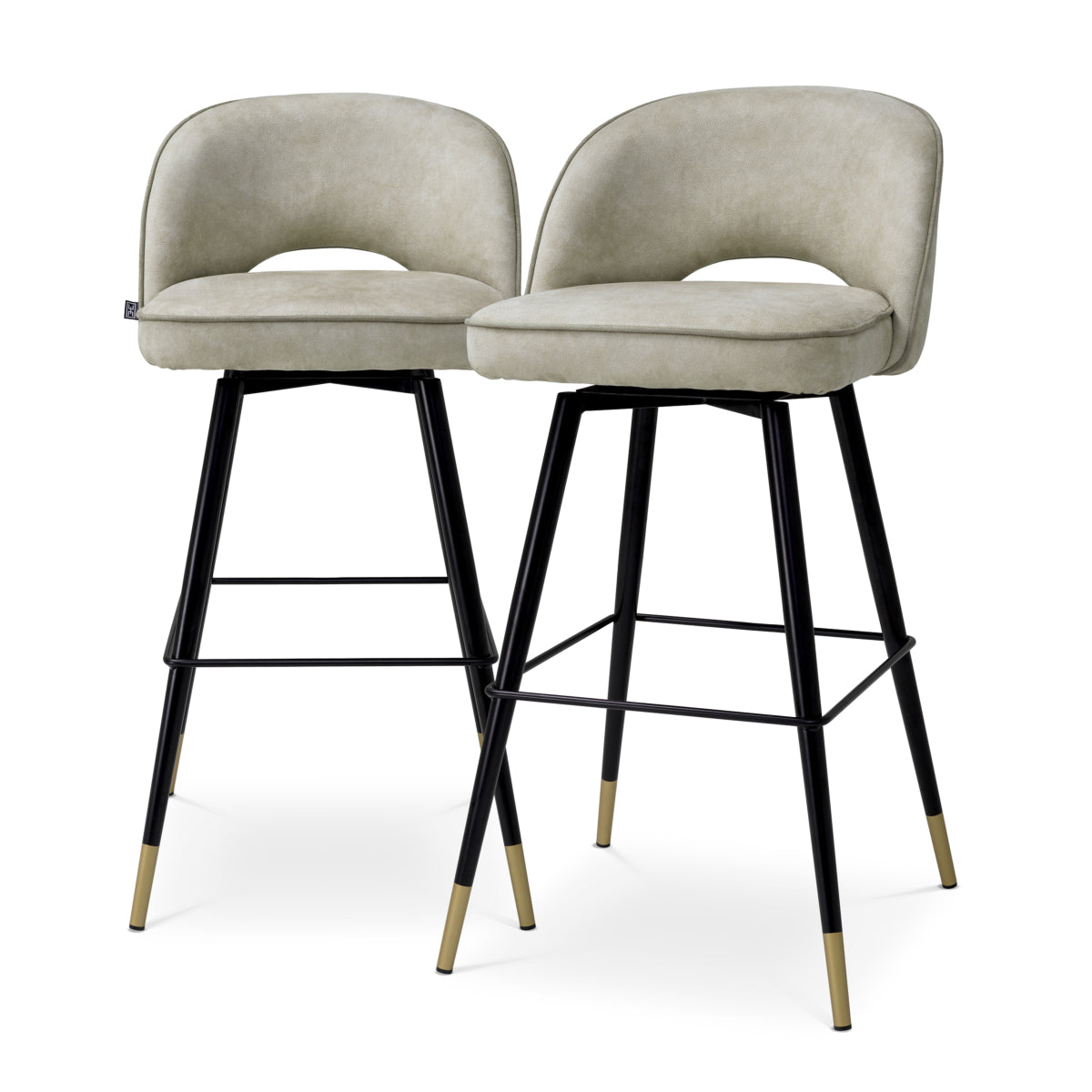 Black-Legged Bar Stools (2) Cliff | Eichholtz Miami