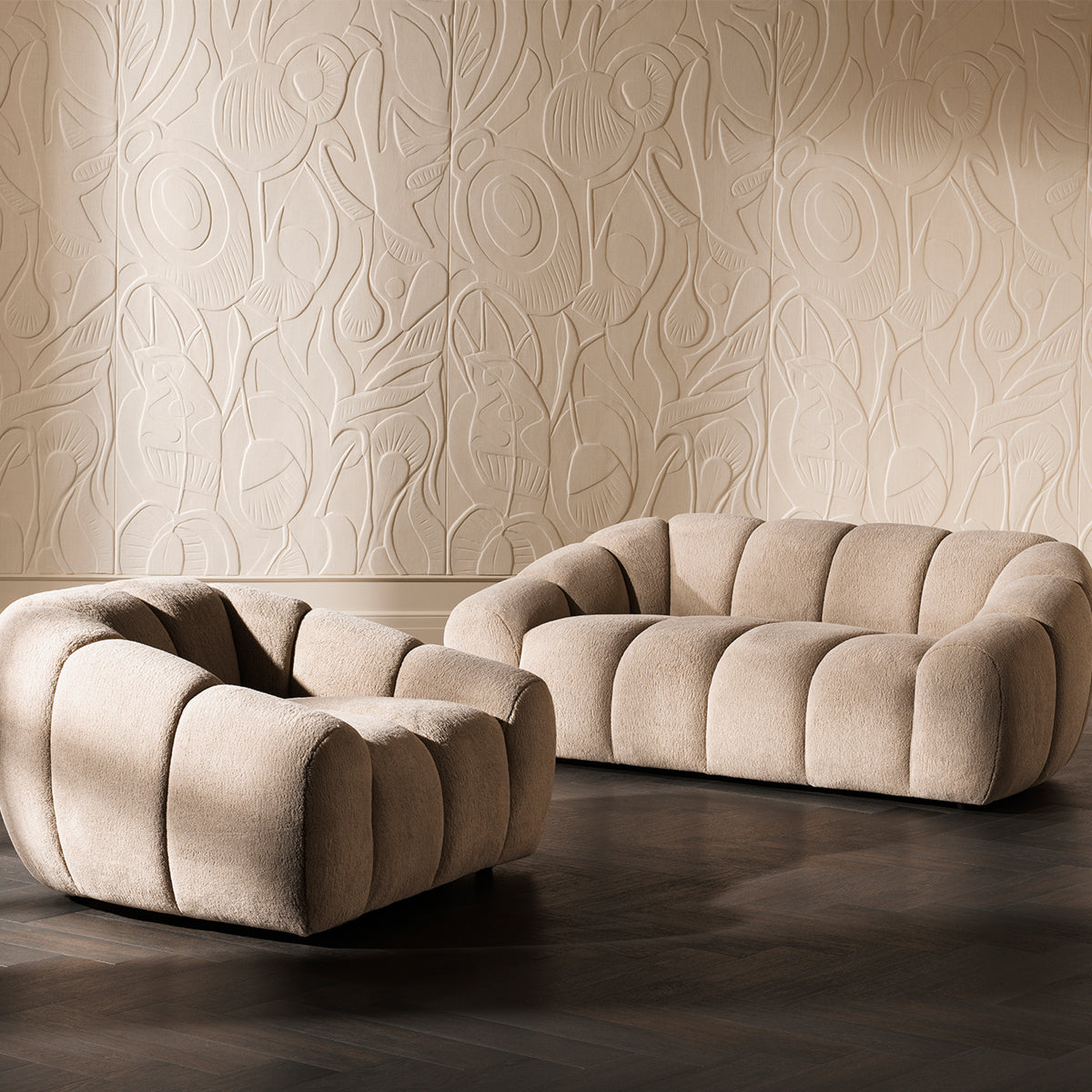 Greige Modern Sofa Gavona | Eichholtz Miami