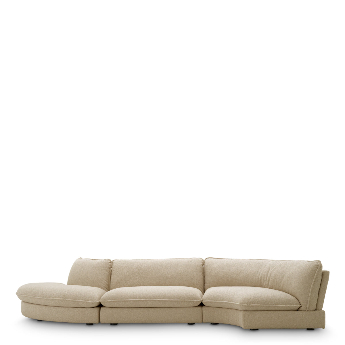 Beige Upholstered Modular Sofa Cresson | Eichholtz Miami