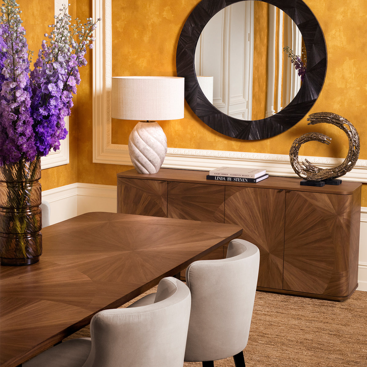 Velvet Dining Chair Chavelle | Eichholtz Miami