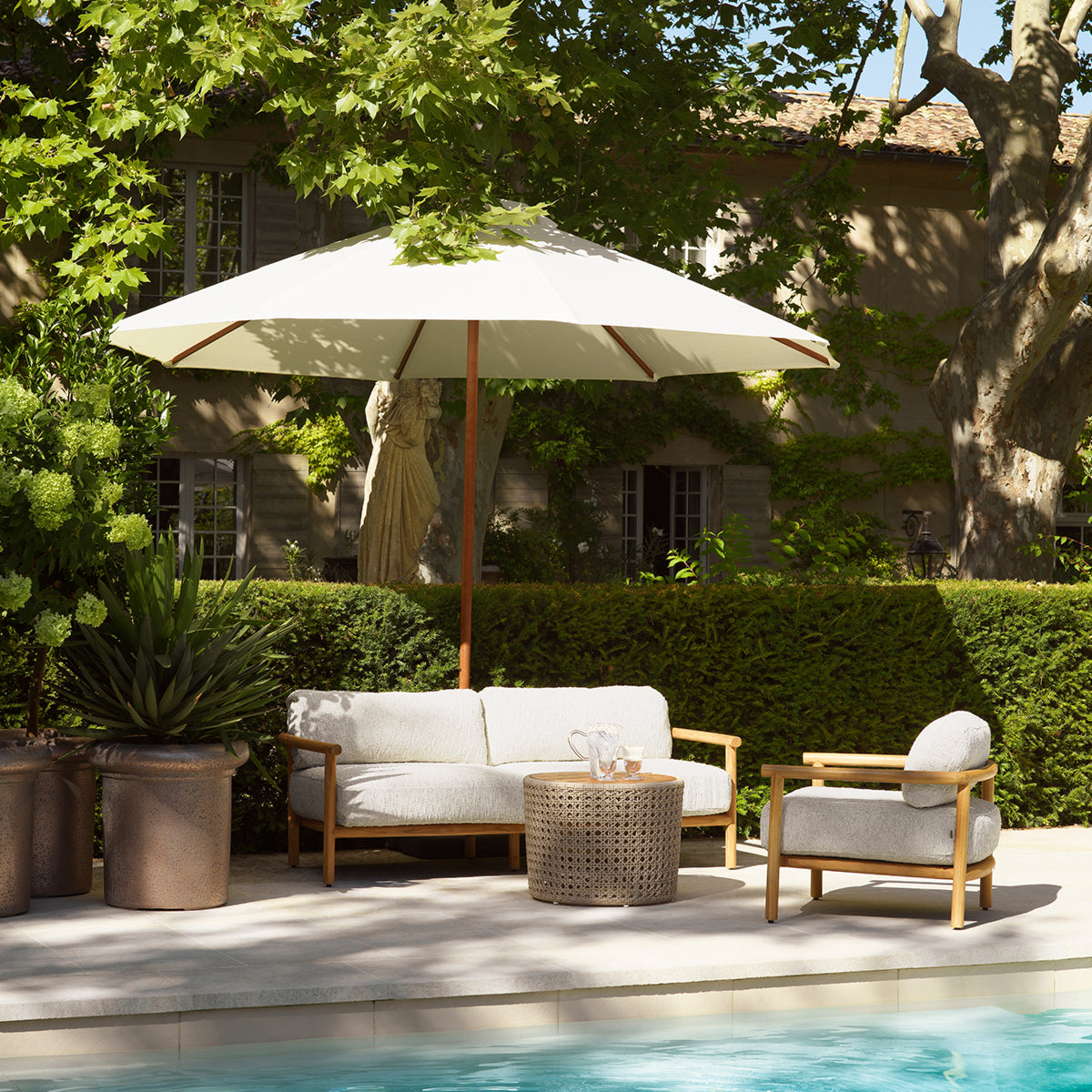Natural Teak Outdoor Chair Ombria | Eichholtz Miami