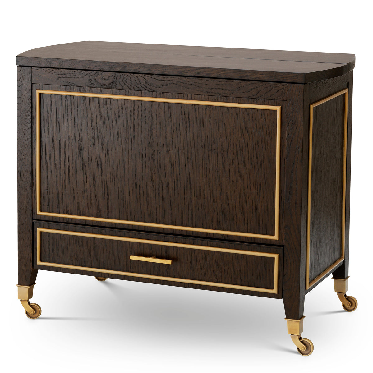 Brown Oak Trolley Galliano | Eichholtz Miami