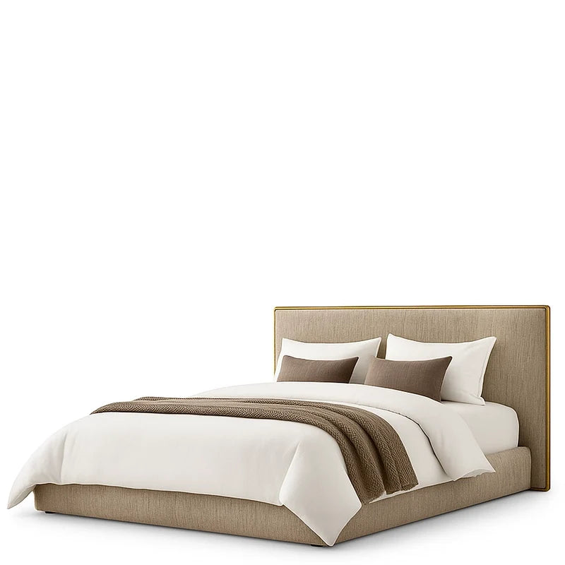 Beige Bed Frame Ashford