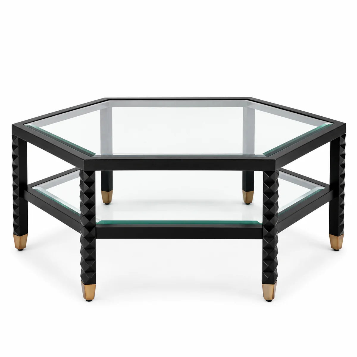Black Hexagonal Coffee Table Cornelius