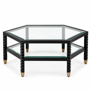 Black Hexagonal Coffee Table Cornelius