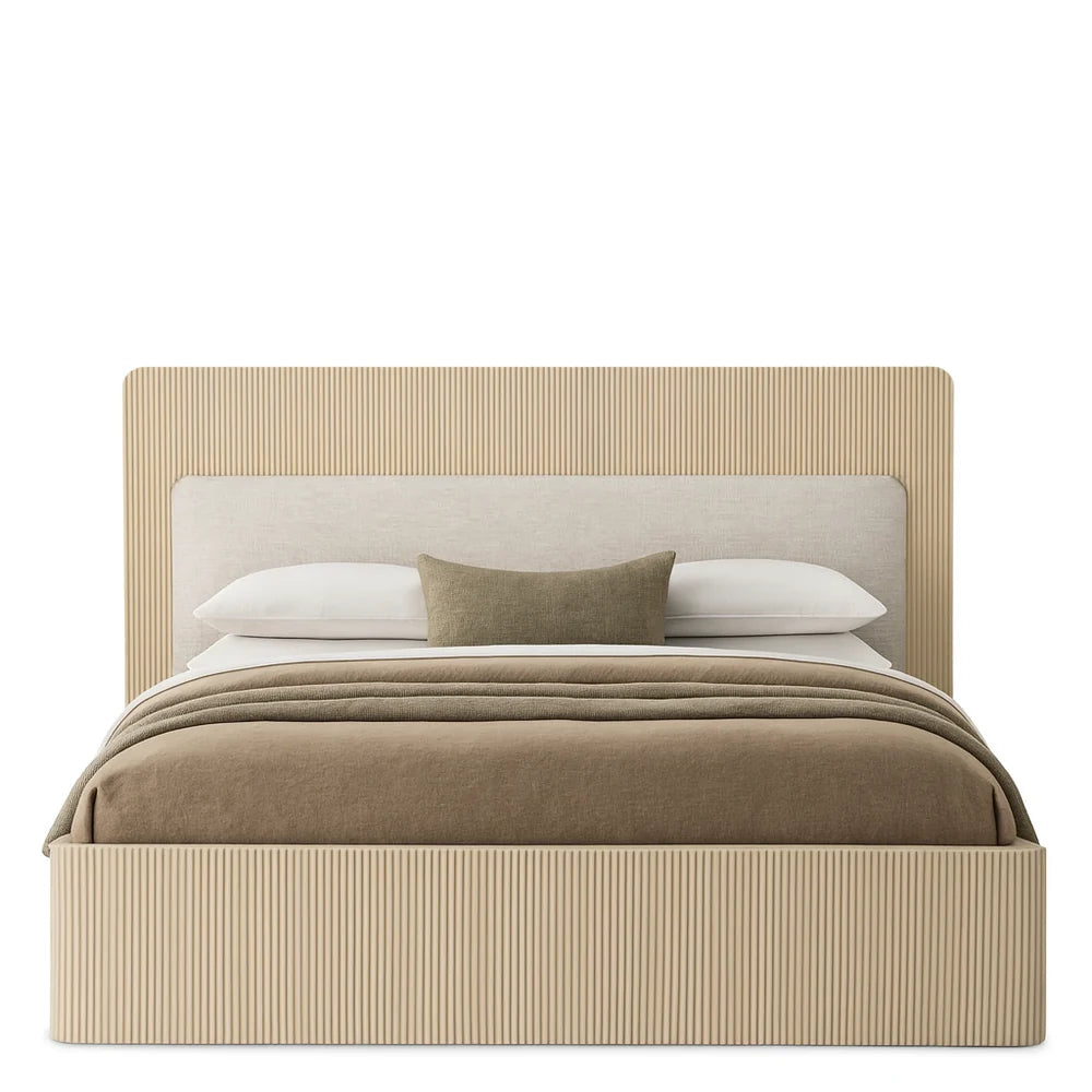 Washed Oak Bed Frame Dimitrios