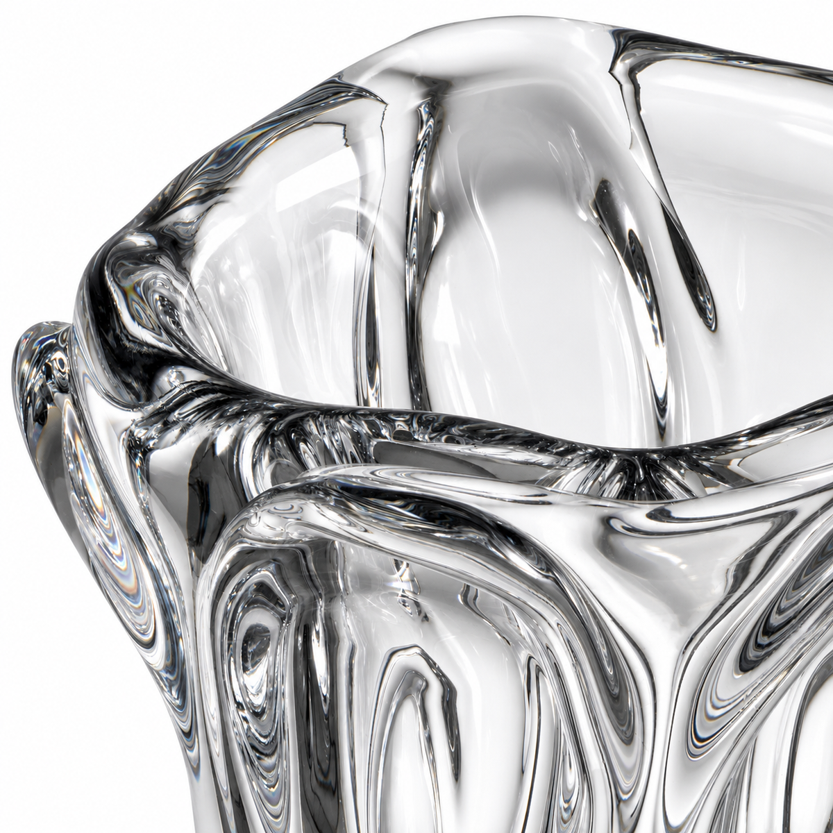 Hand Blown Glass L Vase Aila