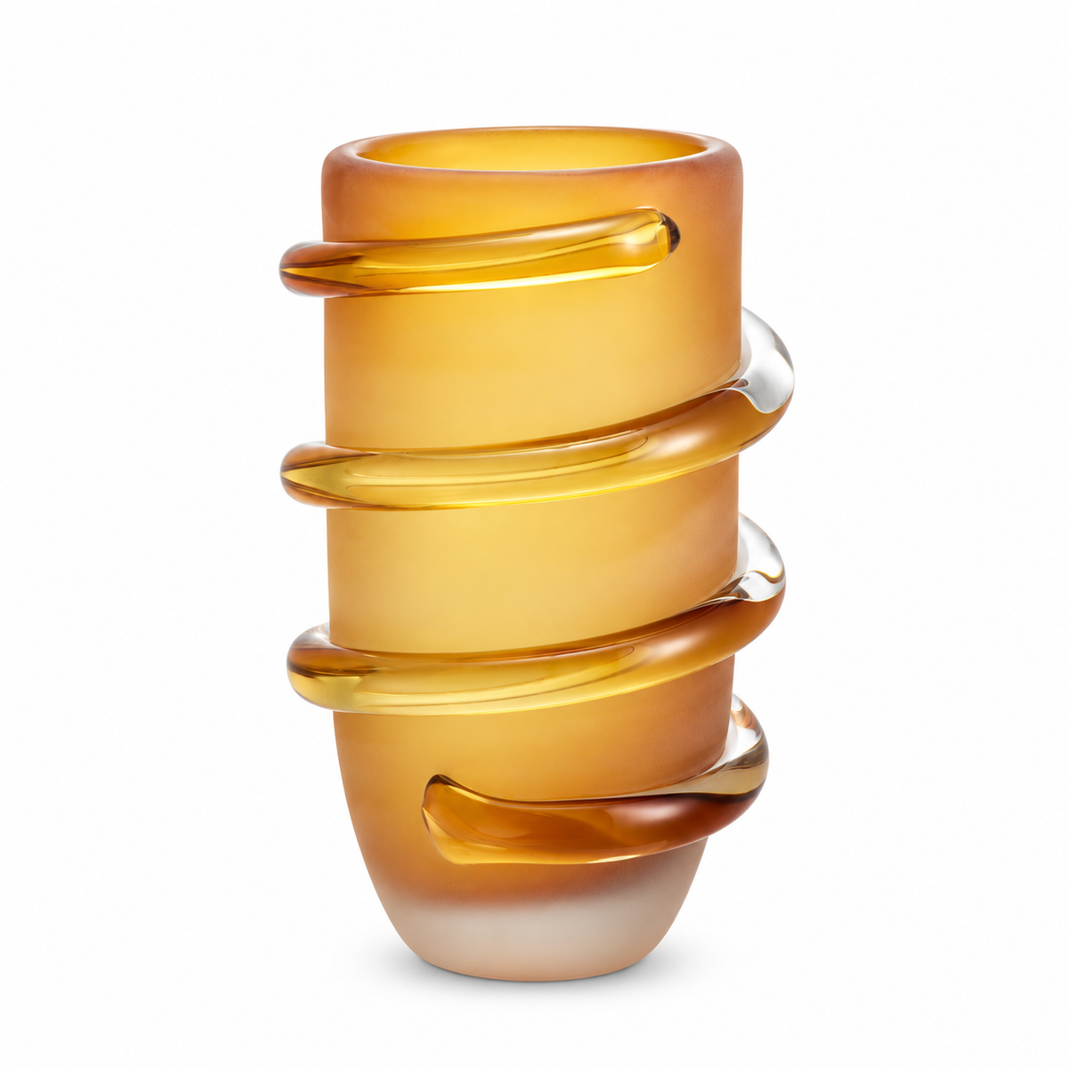 Yellow Glass Vase Eliano