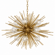 Brass Starburst Chandelier Boivin