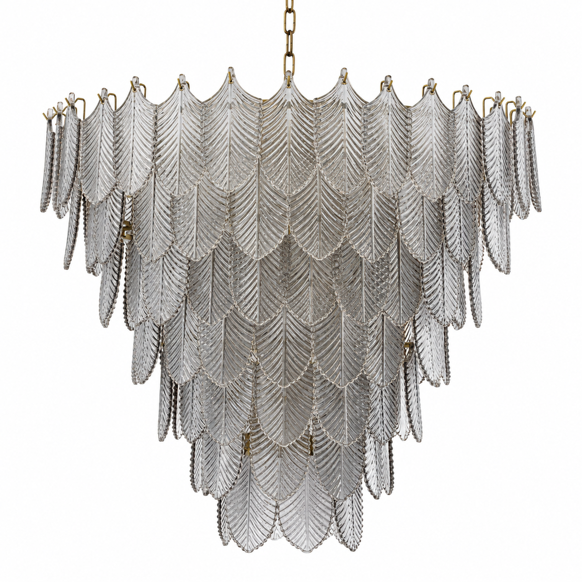 Smoked Glass Layered Chandelier Verbier