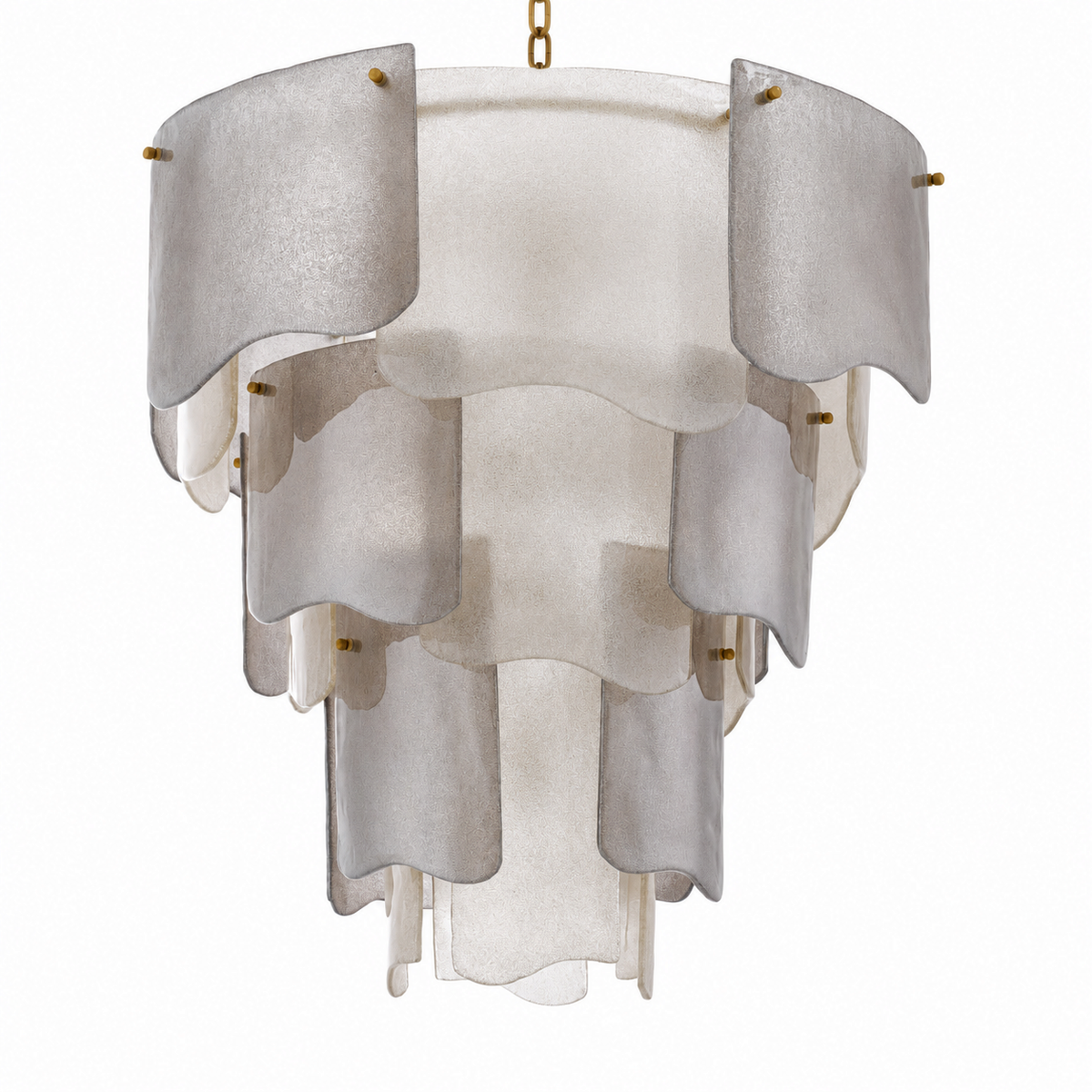 Tiered Glass Modern Chandelier Asinara
