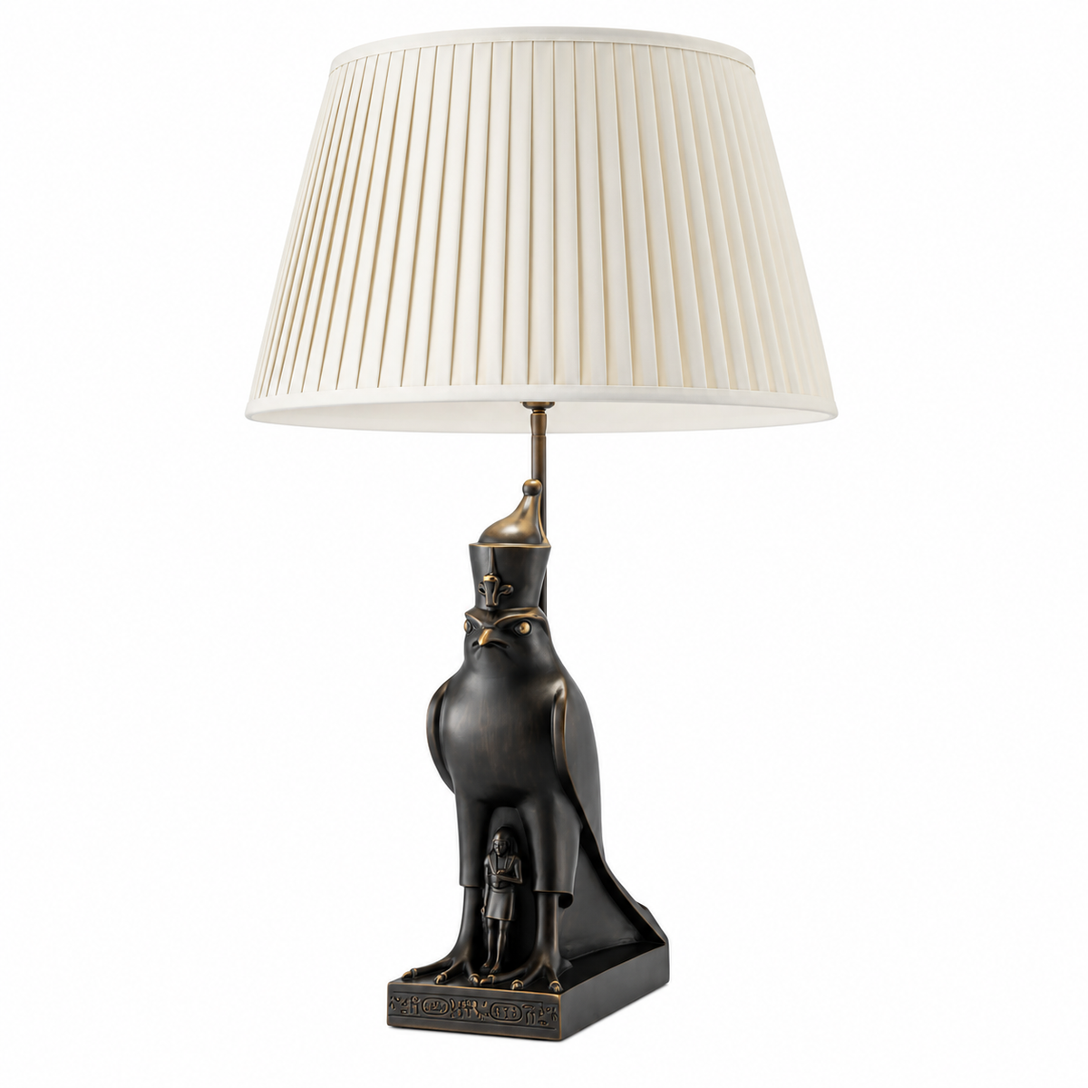 Sculptural Base Table Lamp Horus