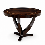 Smoked Round Centre Table Umberto