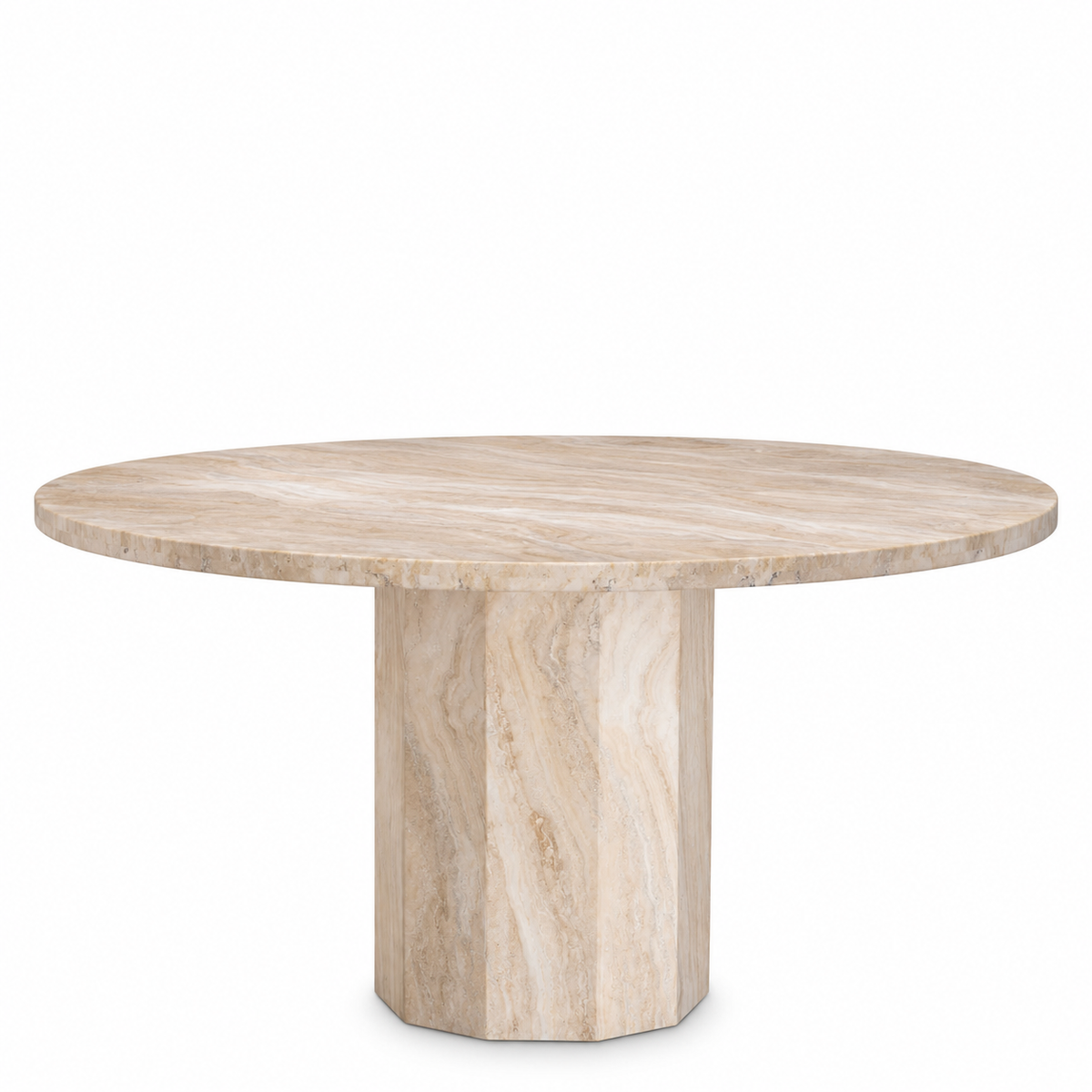 Round Travertine Dining Table Florence