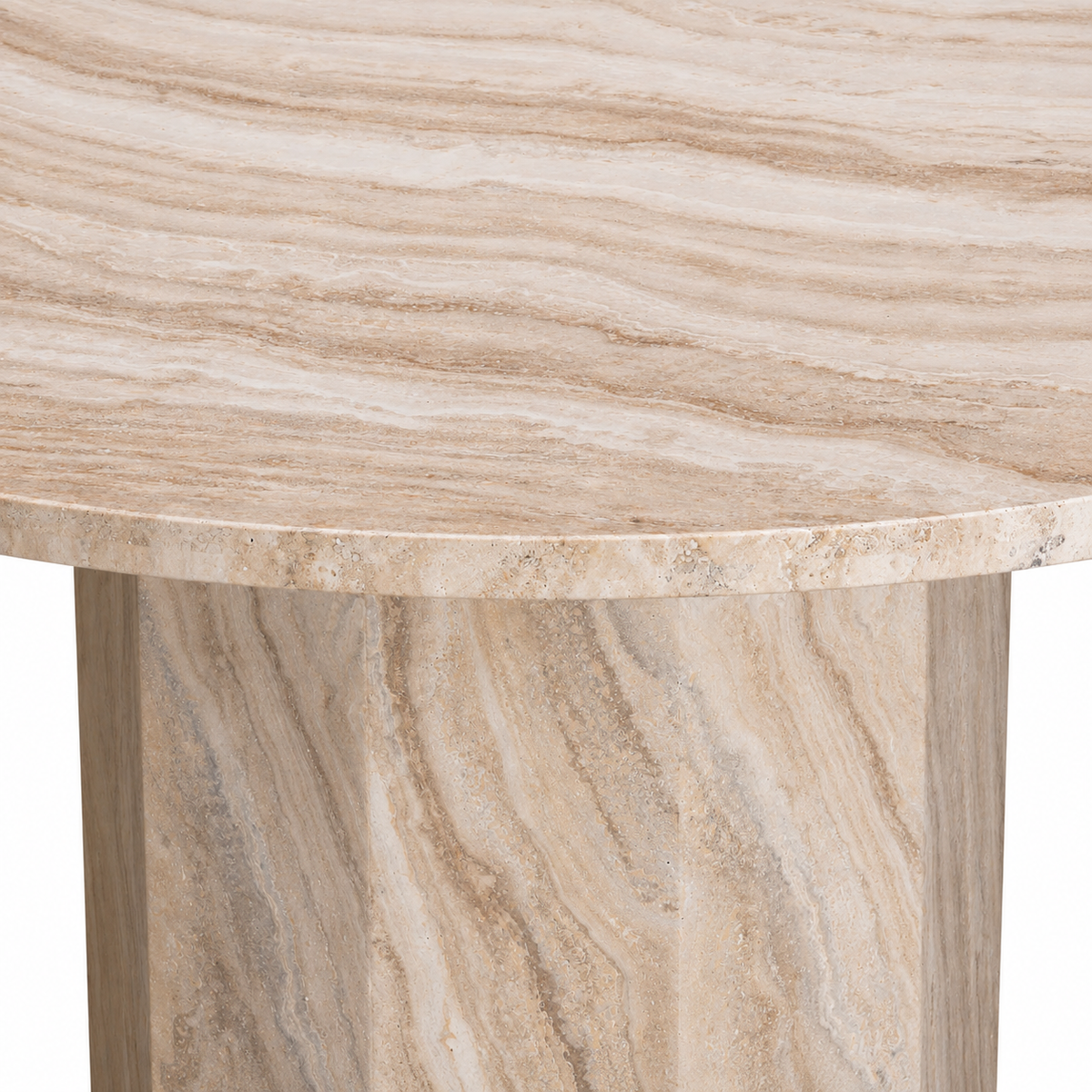Round Travertine Dining Table Florence