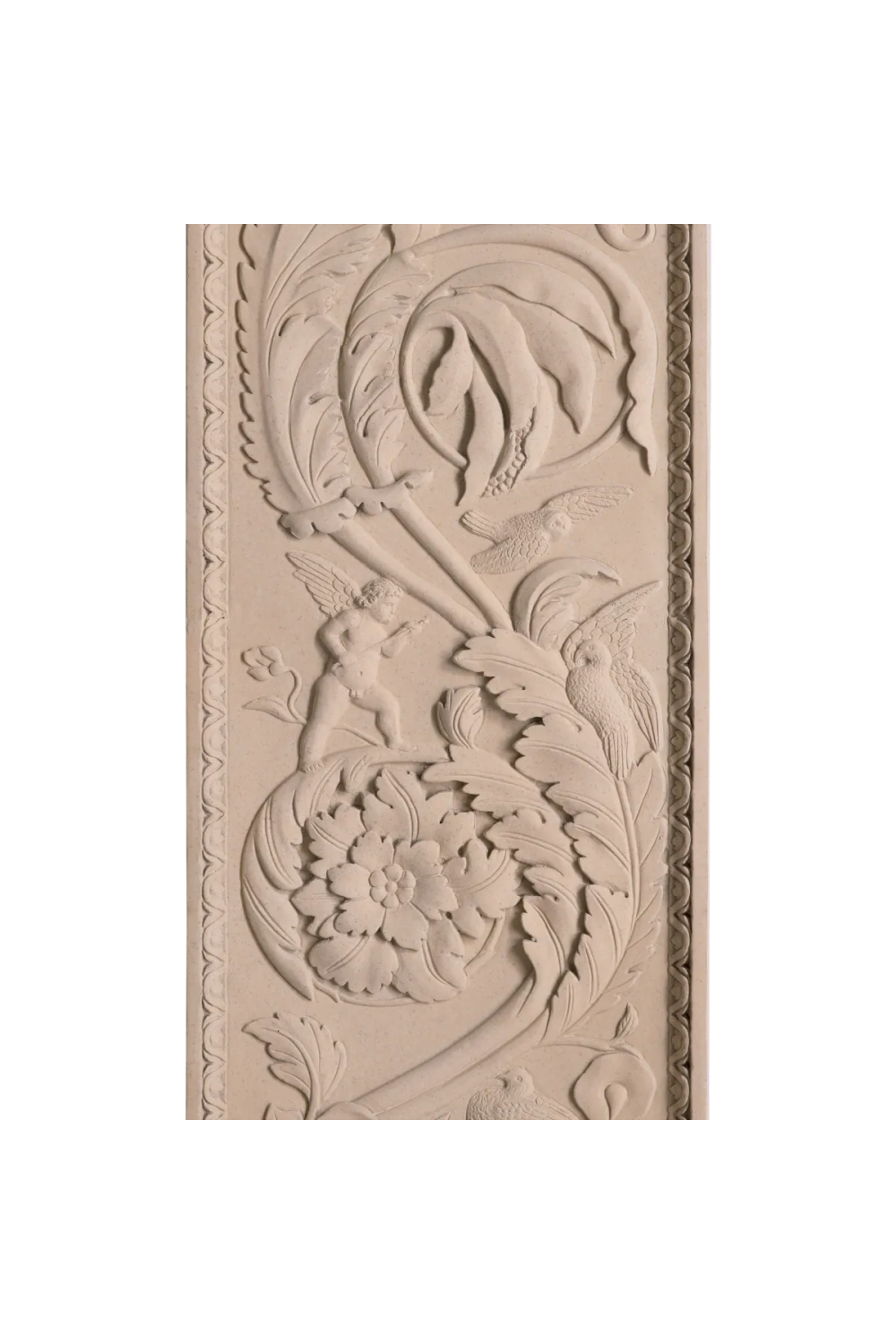 Carved Marble Wall Object Acanthus | Eichholtz Miami