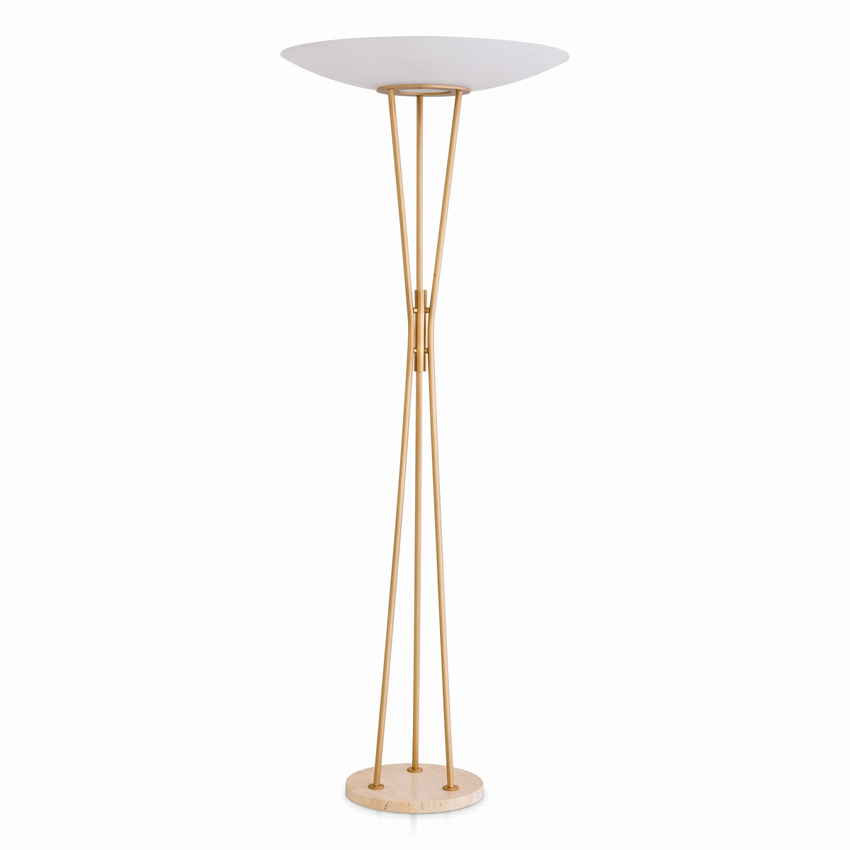 White Glass Floor Lamp Collina