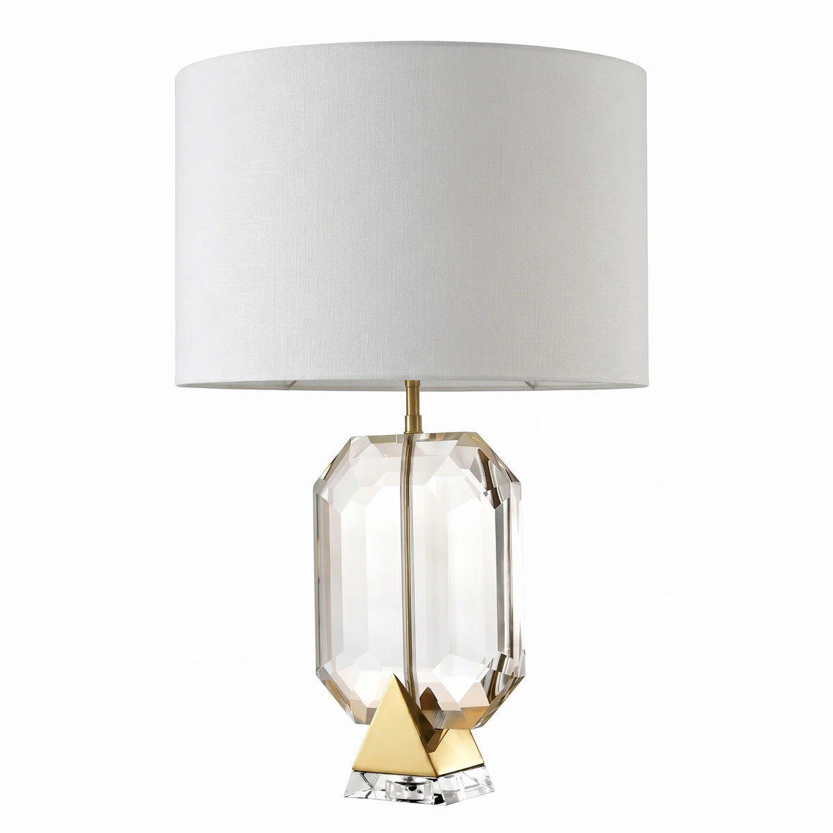 Crystal Glass Table Lamp Emerald