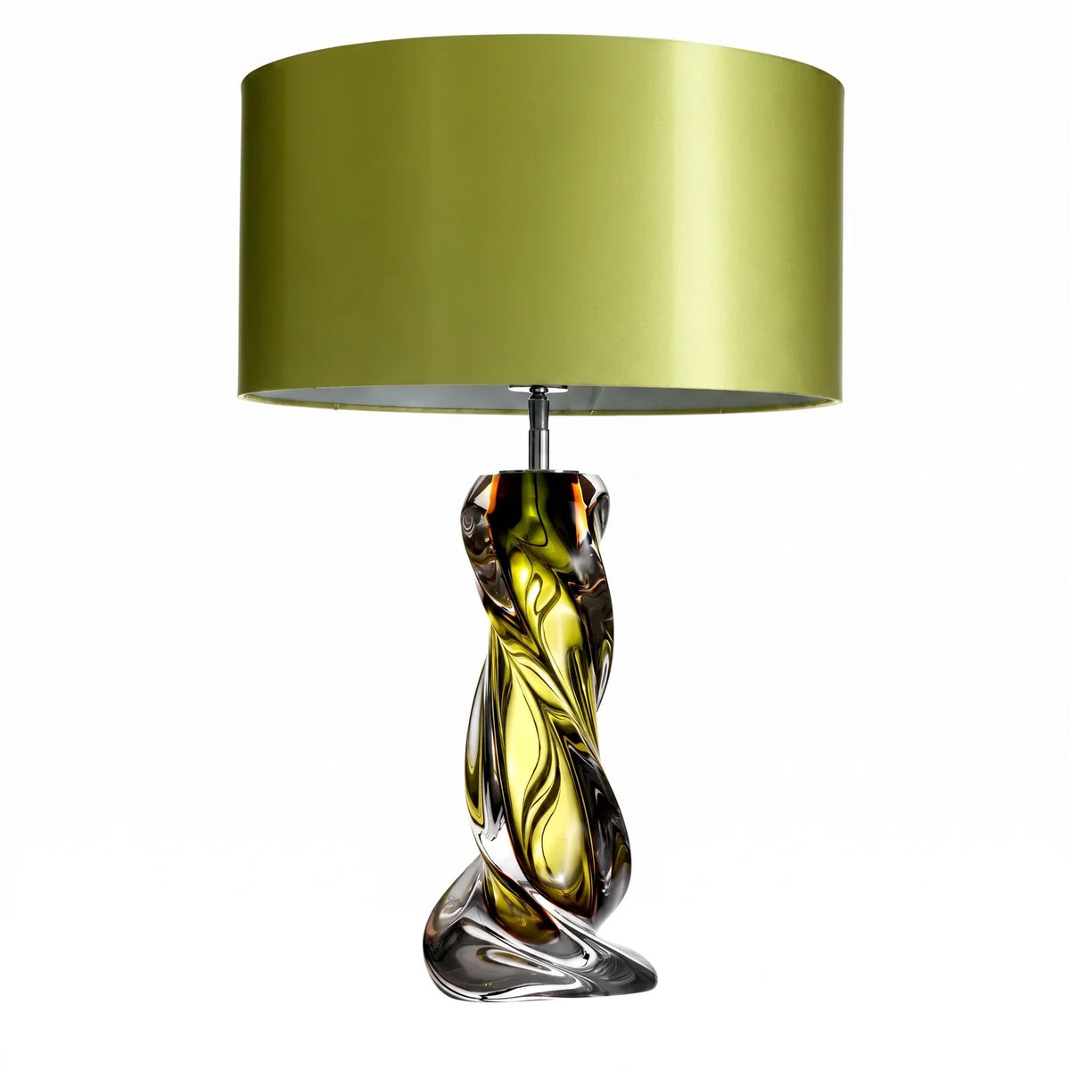 Green Glass Table Lamp Carnegie
