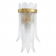 Brass Feather Wall Lamp Erika