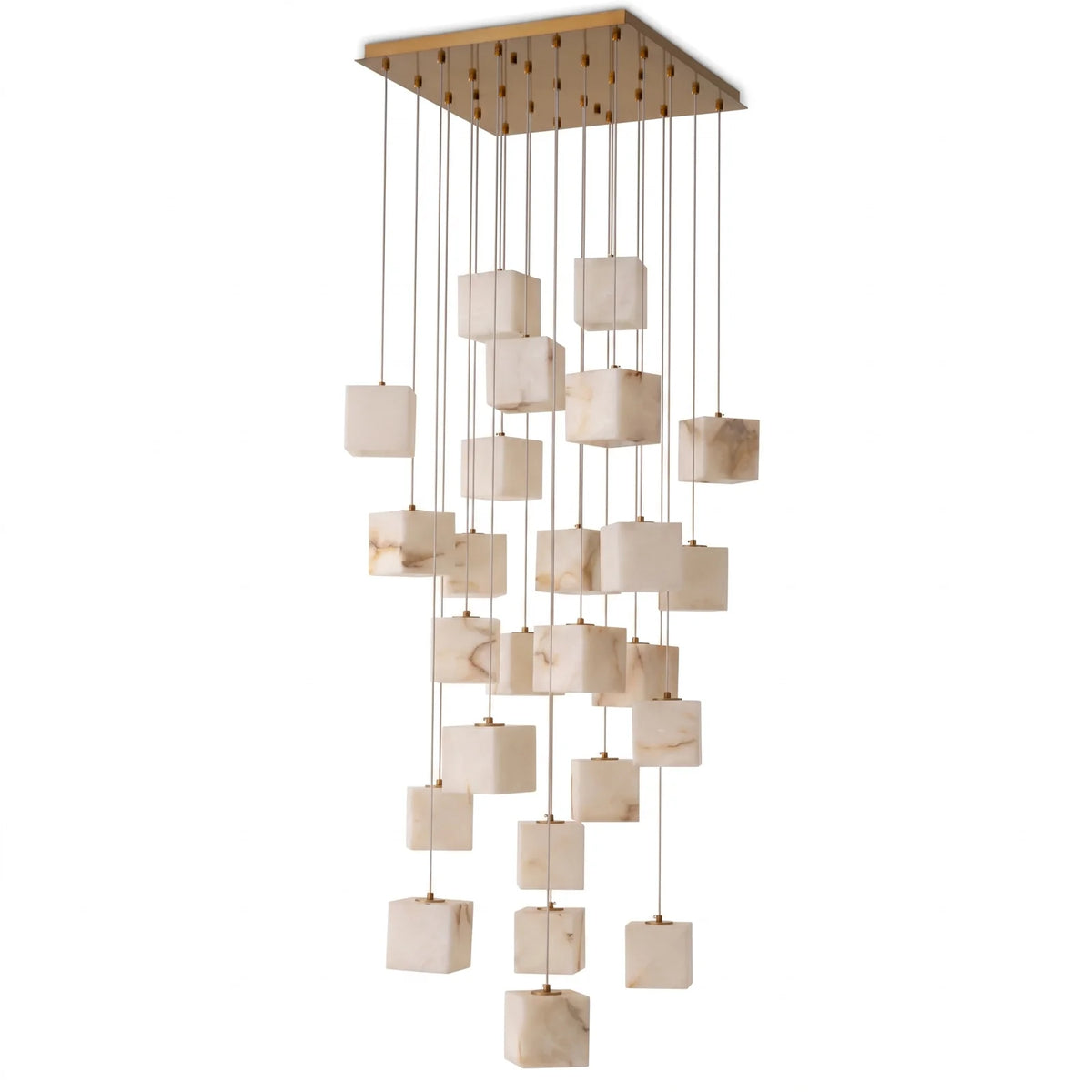 Alabaster Blocks Chandelier Duboce