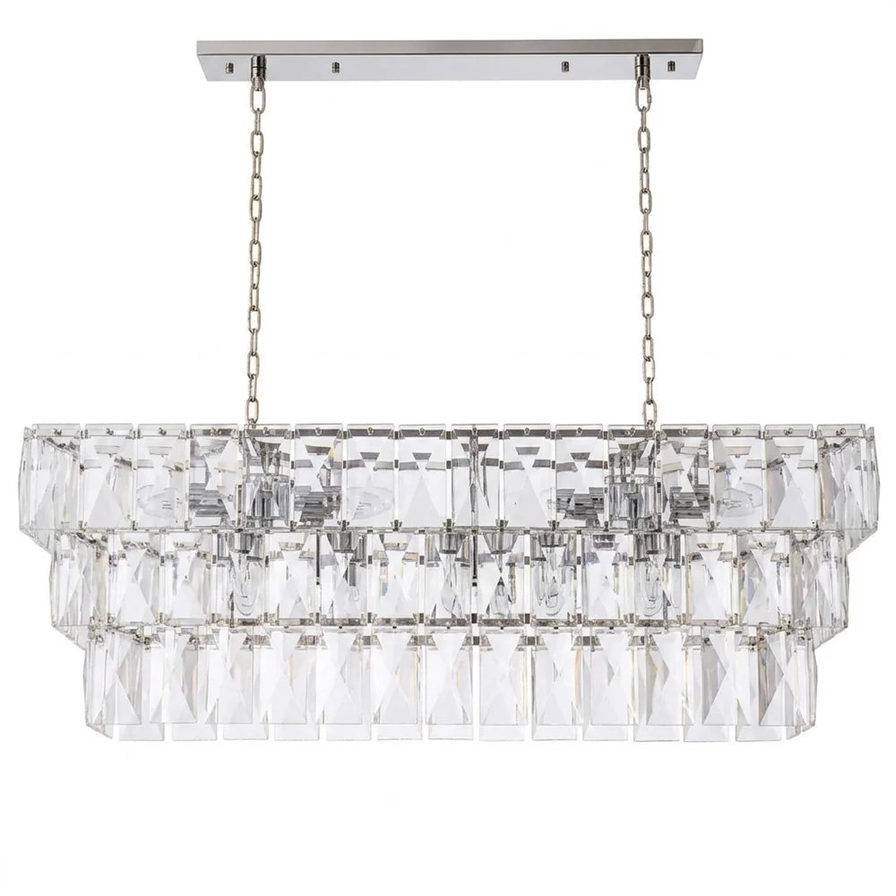 Crystal Rectangular Chandelier Amazone