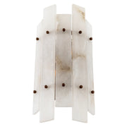 Alabaster Brass Wall Lamp Ruby