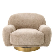 Curved Swivel Armchair Udine