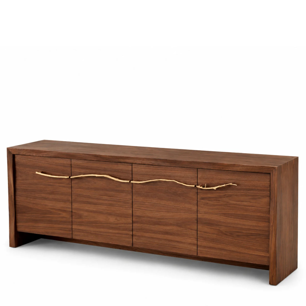 Walnut Veneer 4-Door Dresser Charford