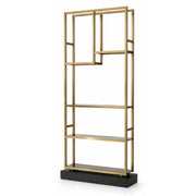 Brass Frame Glass Cabinet Corrado I