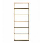 5 Shelf Brass Cabinet Omega