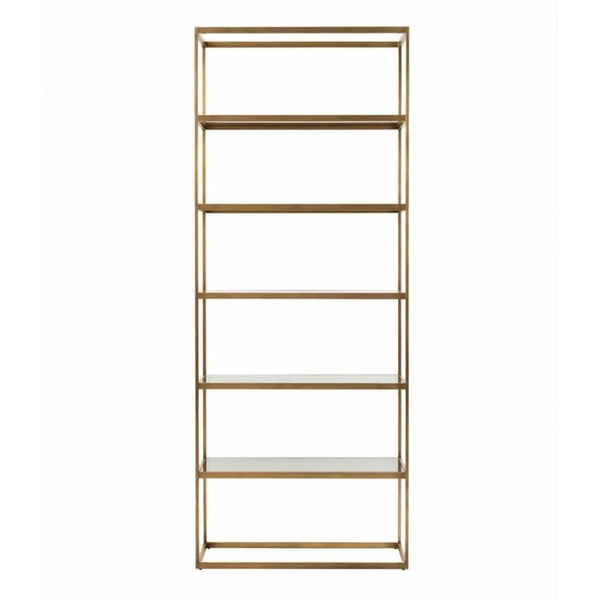 5 Shelf Brass Cabinet Omega