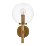 Brass Globe Wall Lamp Jade