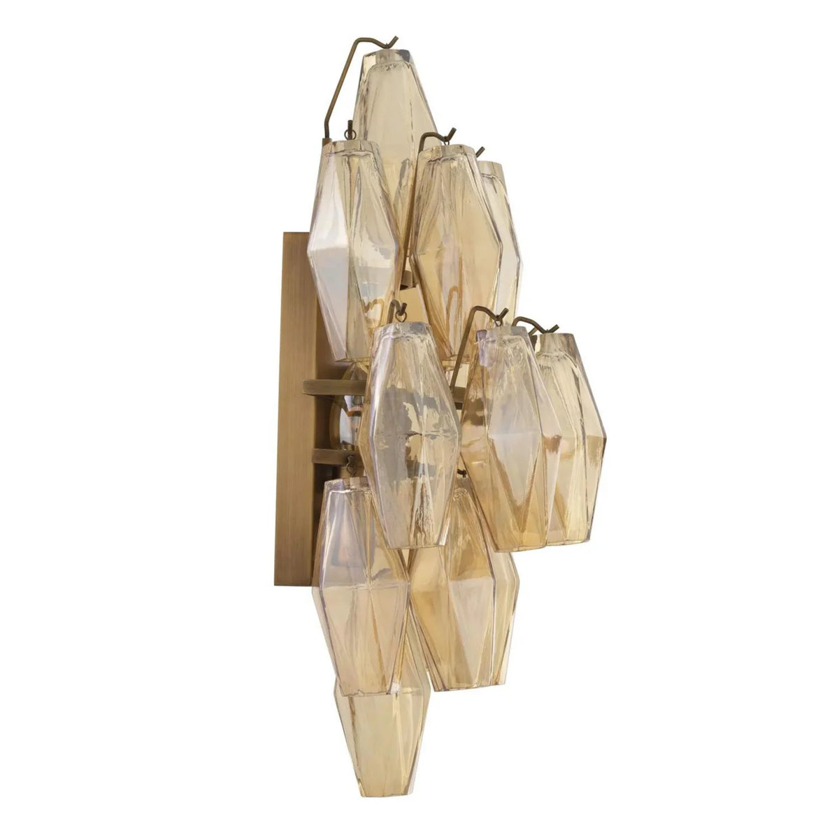 Diamond Amber Wall Lamp Benini