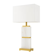 Alabaster White Table Lamp Robbins