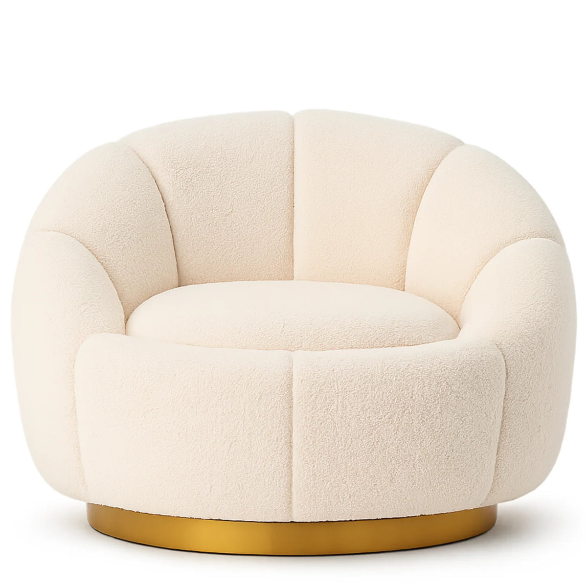 Boucle Swivel Chair Inger