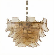 Brass Glass Chandelier Clarendon