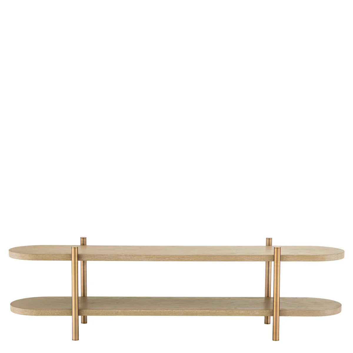 Washed Oak Shelf Cabinet Scario
