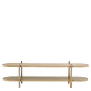 Washed Oak Shelf Cabinet Scario
