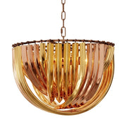 Lucite Loop Chandelier L Murano