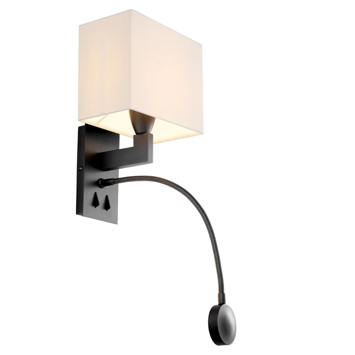 White Pleated Wall Lamp Reading