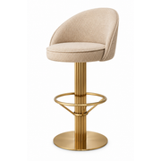 Beige Swivel Bar Stool Dorland