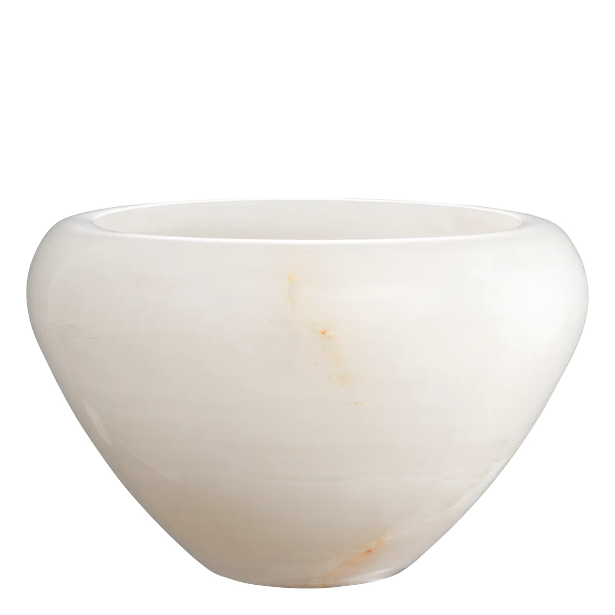 Natural Round Onyx Vase Fayum | Eichholtz Miami